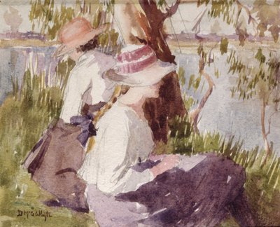 Studio di due ragazze da Duncan McGregor Whyte