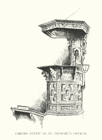 Pulpito Intagliato nella Chiesa di San Michele da Duncan Moul