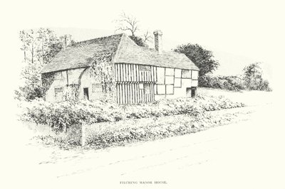 Filching Manor House (litografia) da Duncan Moul