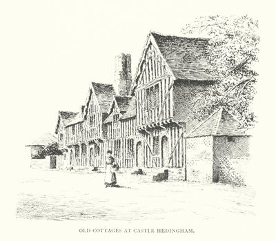 Vecchie case a Castle Hedingham da Duncan Moul