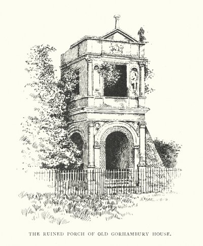 Il portico in rovina della vecchia casa di Gorhambury da Duncan Moul