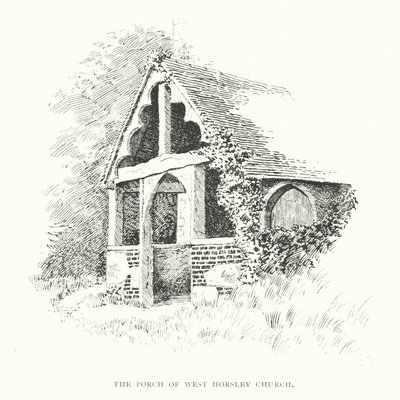 Il portico della chiesa di West Horsley da Duncan Moul