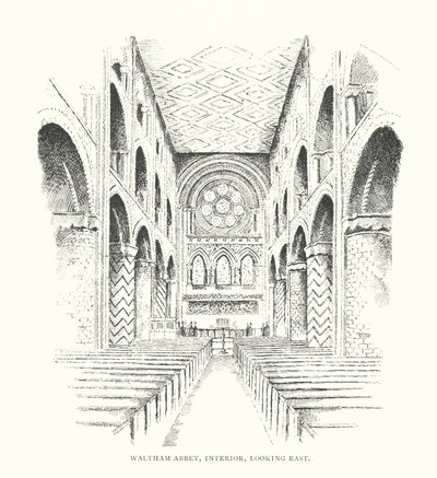 Abbazia di Waltham, interno, vista verso est da Duncan Moul