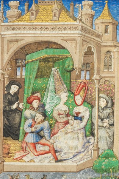 Pagina da "La Belle Dame Sans Merci" di Alain Chartier da Dunois Master