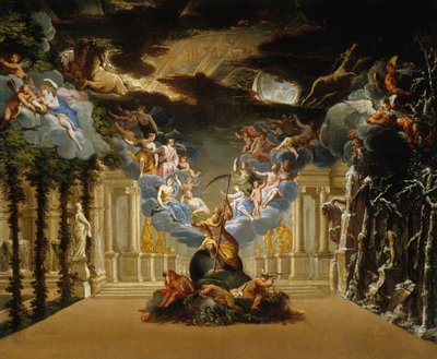 Scenografia per il Prologo della Tragédie lyrique Atys di Jean-Baptiste Lully da Duplessis