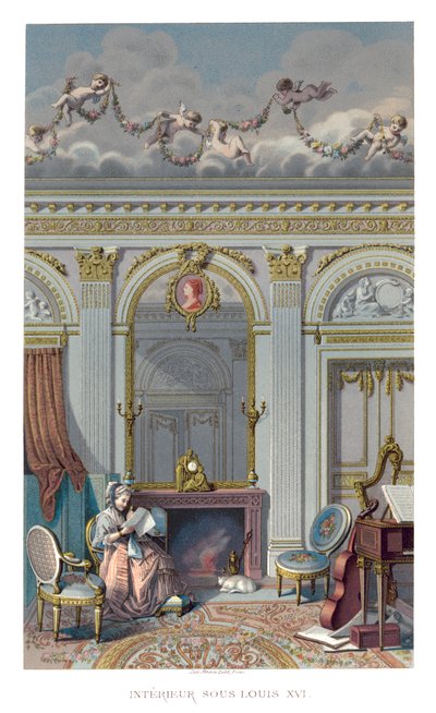 Interno Sotto Luigi XVI, 1885 da Durin