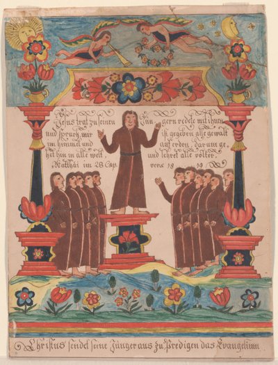 Gesù andò dai suoi discepoli, c.1810-20 da Durs Sr. and Rudy, Durs Jr. Rudy