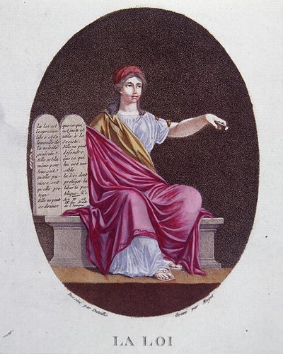 Allegoria della legge, c.1792 da Dutaillis (after)