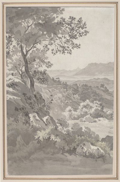Valle nella campagna italiana da Dutch 19th Century