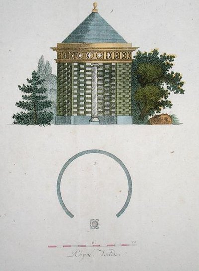 Un padiglione da giardino, da 