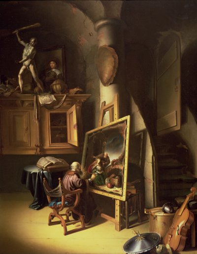Un Artista nel suo Studio, 1635 da Dutch School
