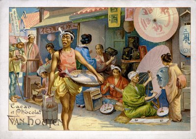 Scena di mercato asiatico da Dutch School