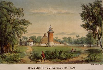 Moschea di Banten, Giava, Indonesia da Dutch School