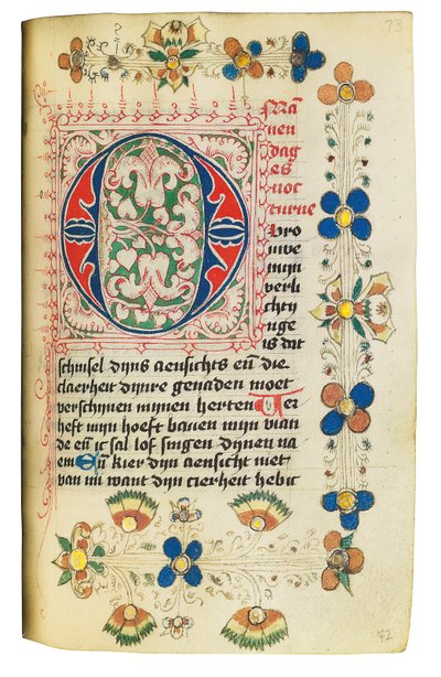 Libro delle Ore e Libro di Preghiere in olandese, Basso Reno, Emmerich, Cleves, c.1480 da Dutch School