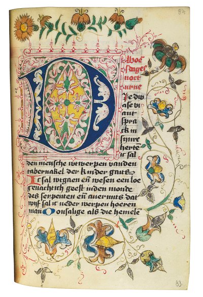 Libro delle Ore e Libro di Preghiere in Olandese, Basso Reno, Emmerich, Cleves, c.1480 da Dutch School