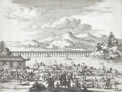 Ponte sul fiume Yangtse da Dutch School