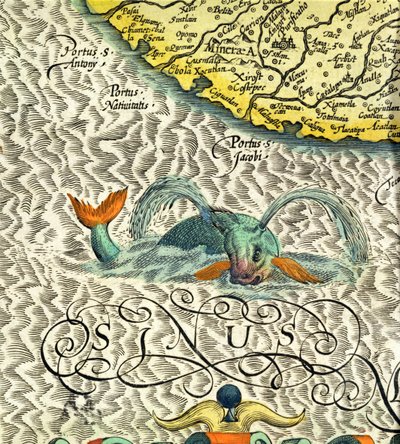 Mostro marino, dettaglio da p.369-70 dell