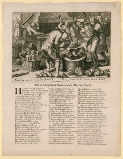 Ceforgeron myn goede vrind. Caricatura riguardante la successione al trono inglese, 1688-89 da Dutch School