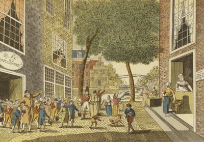 Bambini che escono da scuola, 1812 da Dutch School