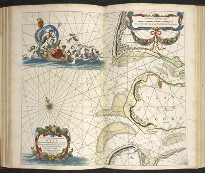 De groote nieuwe vermeerderde zee-atlas ofte water-werelt. Vertoonende in sigh alle de zee-kusten des aardtryks...