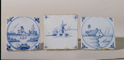 Piastrelle di Delft, c.1750-1800 da Dutch School