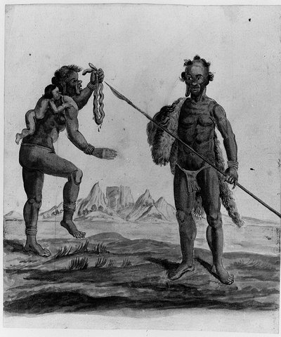 Disegno da un album di nativi del Brasile, Africa, Persia e Indie Orientali da Dutch School