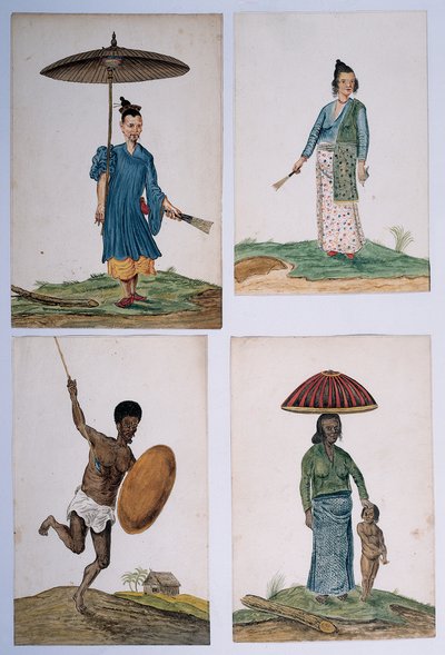 Disegno da un album di nativi del Brasile, Africa, Persia e Indie Orientali da Dutch School