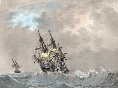 Fregata della marina olandese a vela da Dutch School