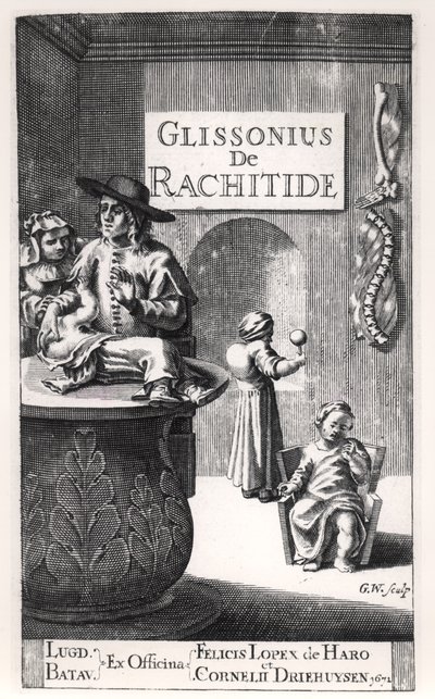 Francis Glisson (1597-1677) pubblicato a Leida, 1671 da Dutch School