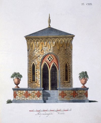 Decorazioni da giardino, da Magazine of Garden Gems di G. van Laar, pubblicato nel 1802 da Dutch School