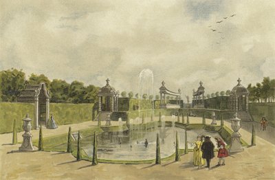 Giardino di una villa, inizio XVIII secolo da Dutch School
