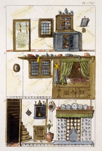 Illustrazione dal Magazine of Garden Gems di G Van Laar, 1802 da Dutch School
