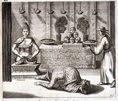 Interno di un Tempio a un Dio Indiano, da 