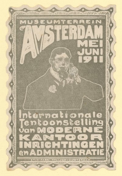 Esposizione Internazionale di Attrezzature per Ufficio Moderno, Museum Grounds, Amsterdam, 1911 da Dutch School