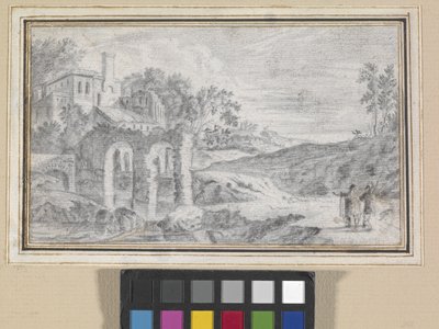 Paesaggio italianizzante con rovine da Dutch School