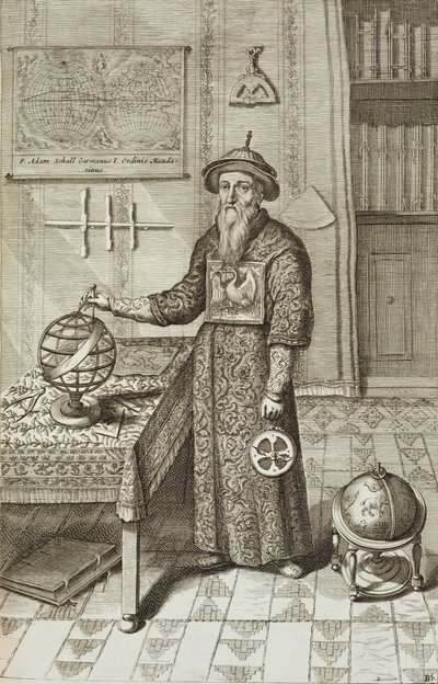 Johann Adam Schall von Bell (1591-1666) da China Illustrata di Athanasius Kircher (1601-80) 1667 da Dutch School