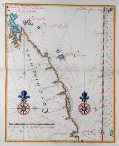 Mappa della Cocincina, Asia da Dutch School