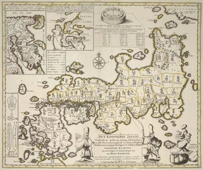 Mappa del Giappone da Dutch School