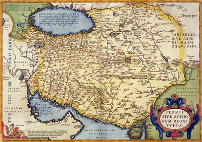 Mappa della Persia, da Theatrum Orbis Terrarum, pub. da Abraham Ortelius, Anversa, c.1590 da Dutch School