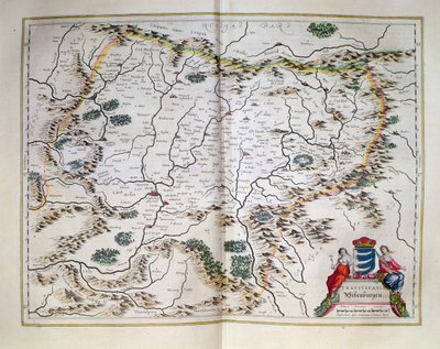 Mappa della Transilvania, da un atlante, Amsterdam, 1657 da Dutch School