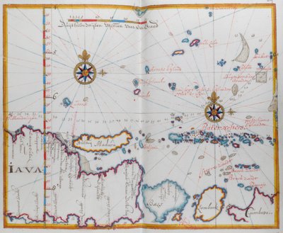 Mappa delle isole di Giava; Madura; Bali e altre isole da Dutch School