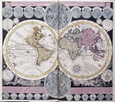 Mappa del mondo, c.1717 da Dutch School