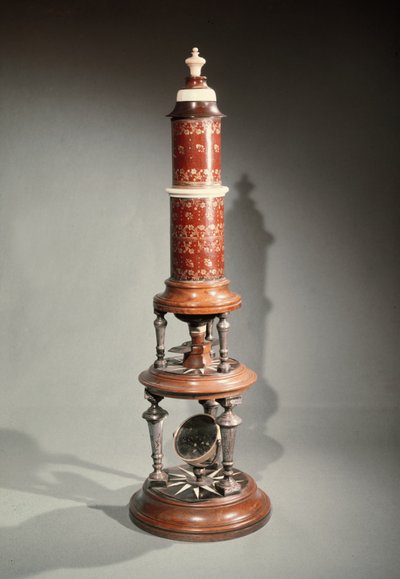 Microscopio (legno e avorio) da Dutch School
