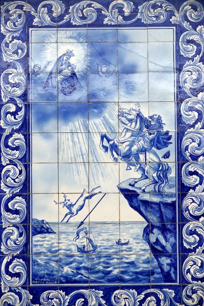Miracolo della Madonna di Nazaré. Chiesa della Madonna di Nazaré (Largo Nossa Senhora da Nazaré). Portogallo. da Dutch School