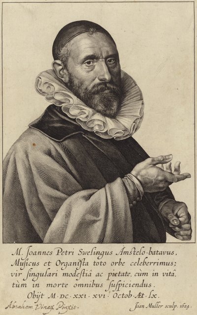 Ritratto di Jan Pieterszoon Sweelinck da Dutch School