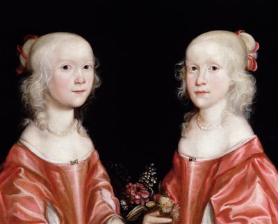 Ritratto di sorelle gemelle, c.1650 da Dutch School