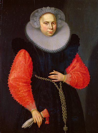 Ritratto di una donna, 1600 da Dutch School