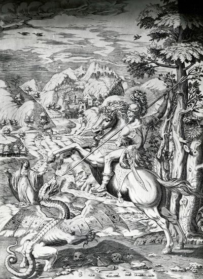 San Giorgio e il Drago, XVI secolo da Dutch School