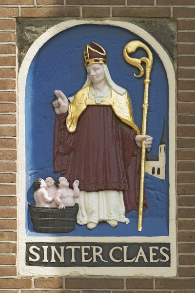 Targa di Babbo Natale nella diga da Dutch School