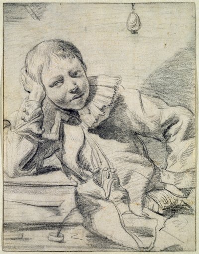 Scolaro alla sua scrivania, c.1630-45 da Dutch School